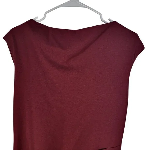 Boden Womens' SZ 6R Natalie Ponte Dress Cowl Neck Cap Sleeve Fitted Lined - Picture 5 of 16